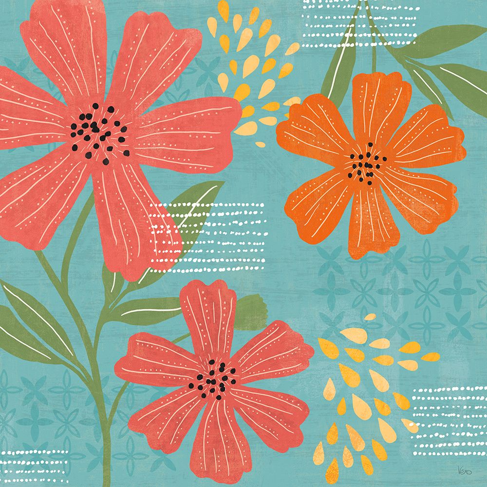 Mod Floral II art print by Veronique Charron for $57.95 CAD
