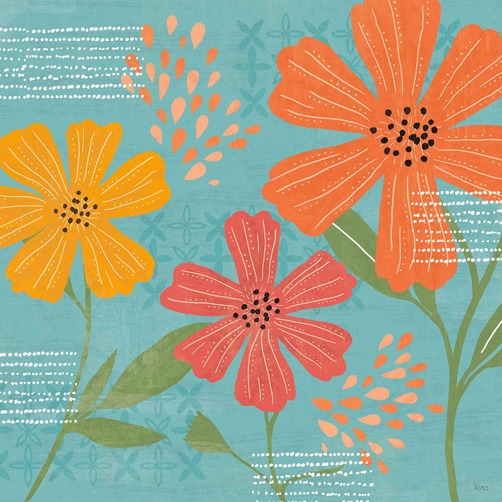 Mod Floral III art print by Veronique Charron for $57.95 CAD