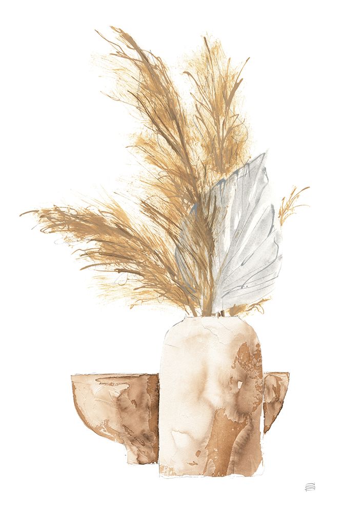 Vase Palm Leaf art print by Chris Paschke for $57.95 CAD
