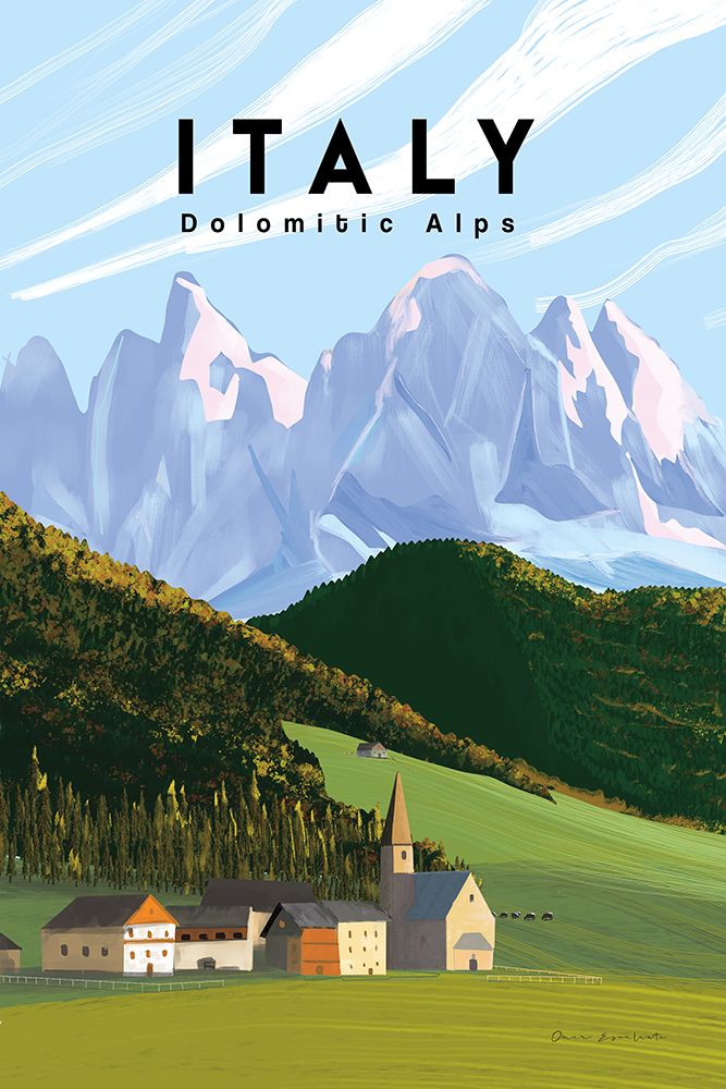 Italian Alps art print by Omar Escalante for $57.95 CAD