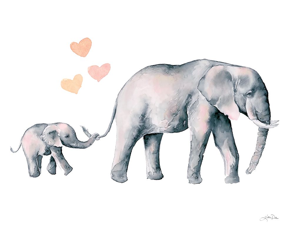 Elephant Love art print by Katrina Pete for $57.95 CAD