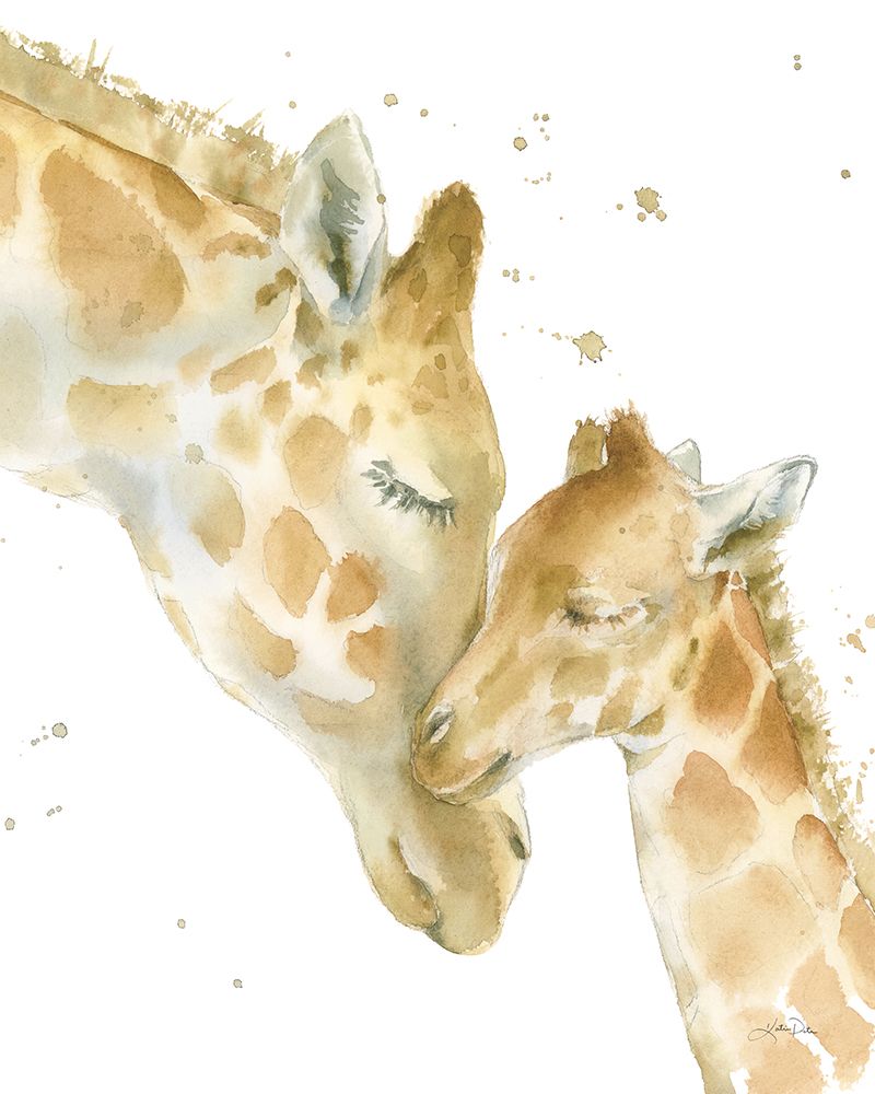 Giraffe Love art print by Katrina Pete for $57.95 CAD