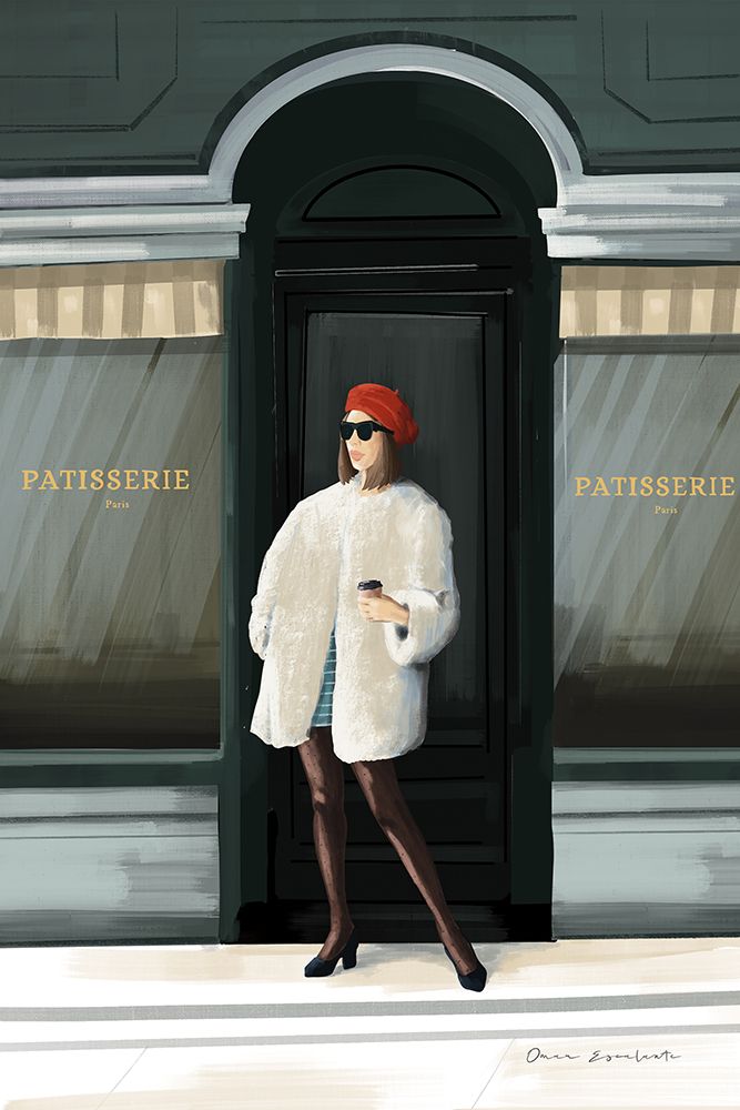 Girl in Paris art print by Omar Escalante for $57.95 CAD