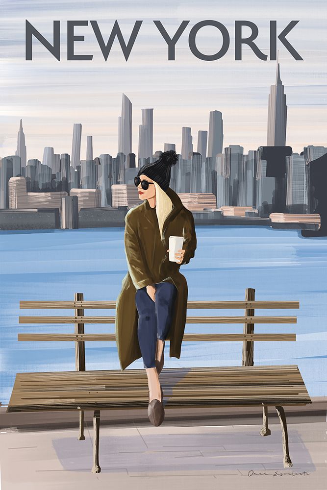 Girl in New York II art print by Omar Escalante for $57.95 CAD