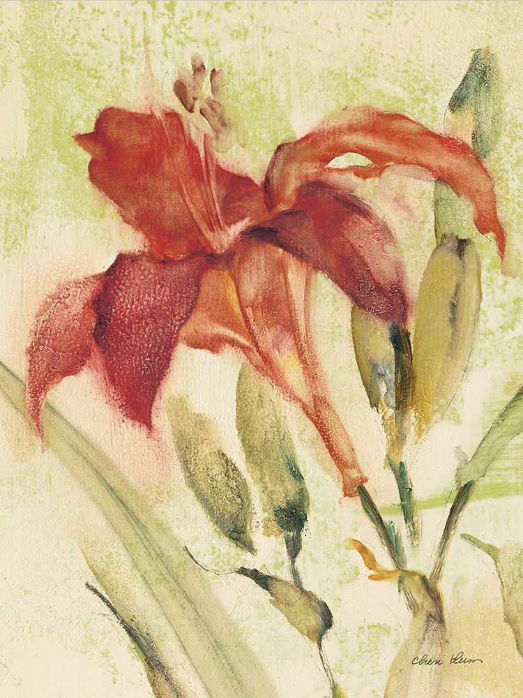 Red Day Lily art print by Cheri Blum for $57.95 CAD