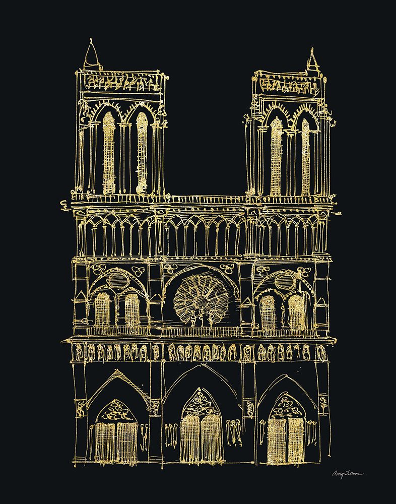 Notre Dame Sketch art print by Avery Tillmon for $57.95 CAD