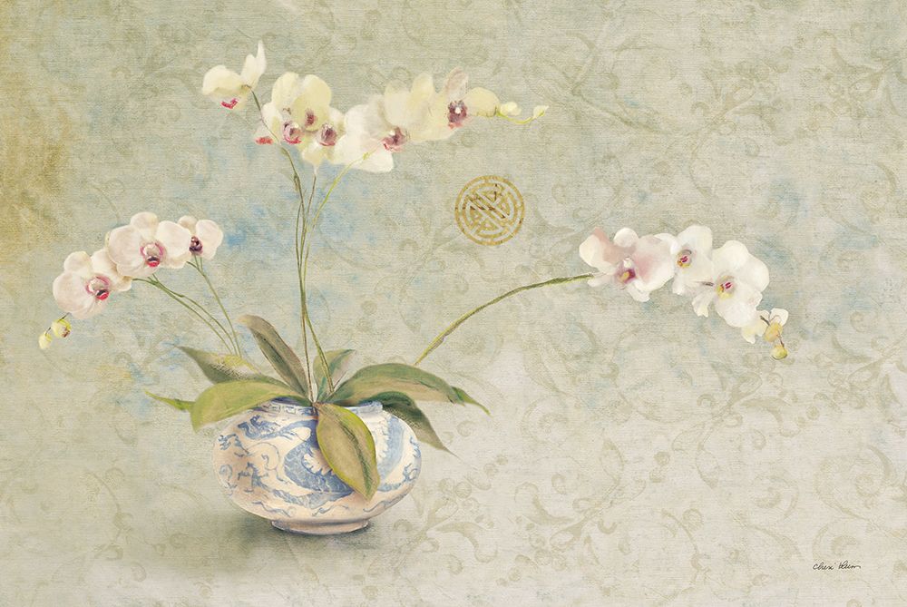 Orchids in a Porcelain Bowl art print by Cheri Blum for $57.95 CAD