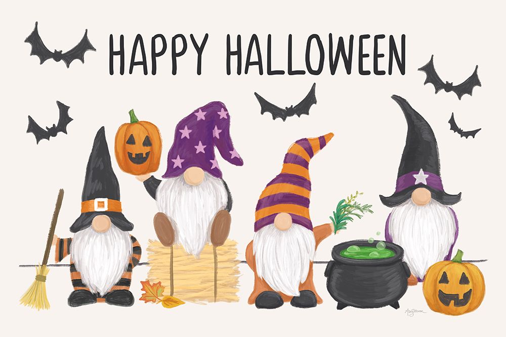 Halloween Gnomes I art print by Mary Urban for $57.95 CAD