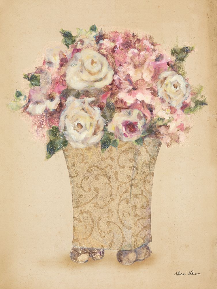 Roses in Painted Vase I art print by Cheri Blum for $57.95 CAD