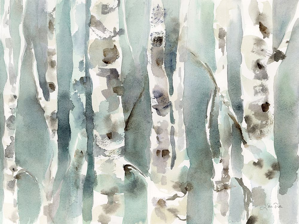 Winter Birches v2 art print by Katrina Pete for $57.95 CAD