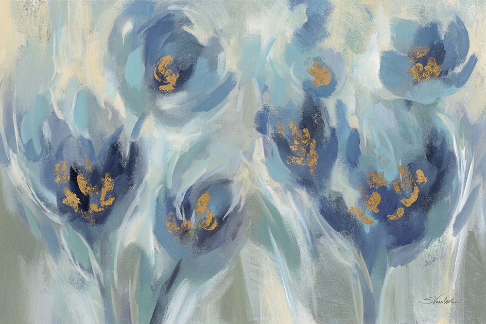 Blue Fairy Tale Floral III Light art print by Silvia Vassileva for $57.95 CAD