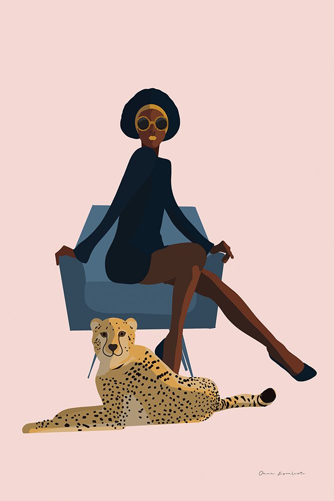 Wild Lounge II Rose Pink art print by Omar Escalante for $57.95 CAD
