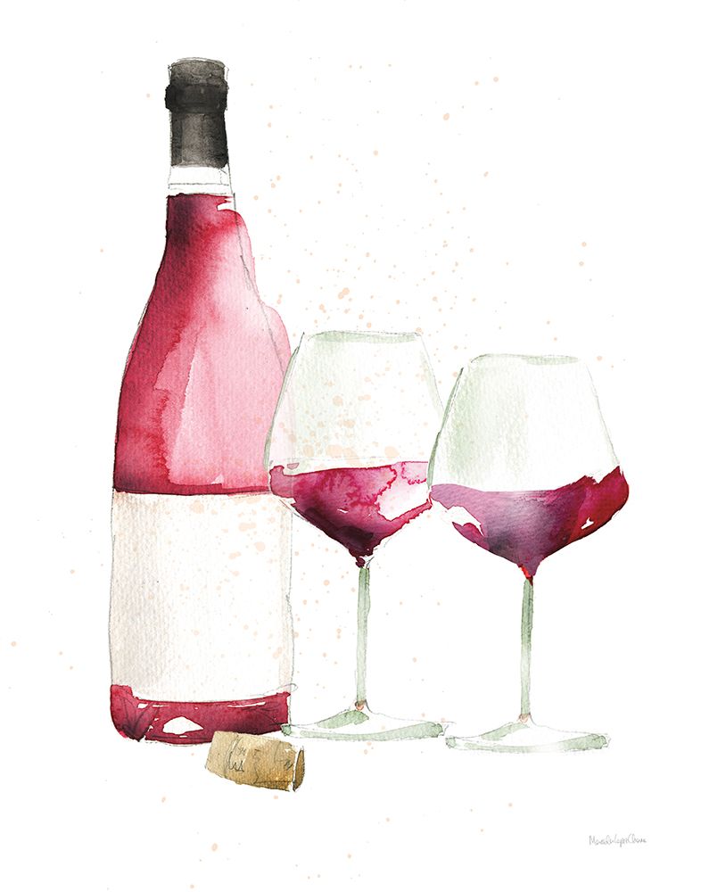 Pop the Cork I No Words art print by Mercedes Lopez Charro for $57.95 CAD