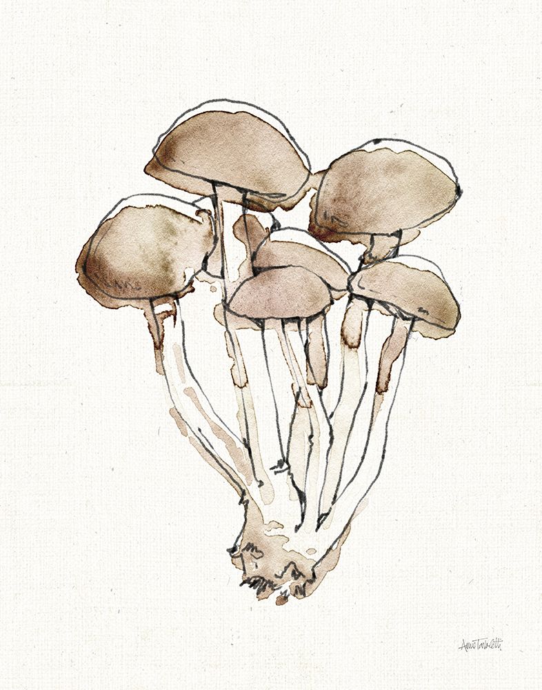 Fresh Farmhouse Mushrooms I art print by Anne Tavoletti for $57.95 CAD