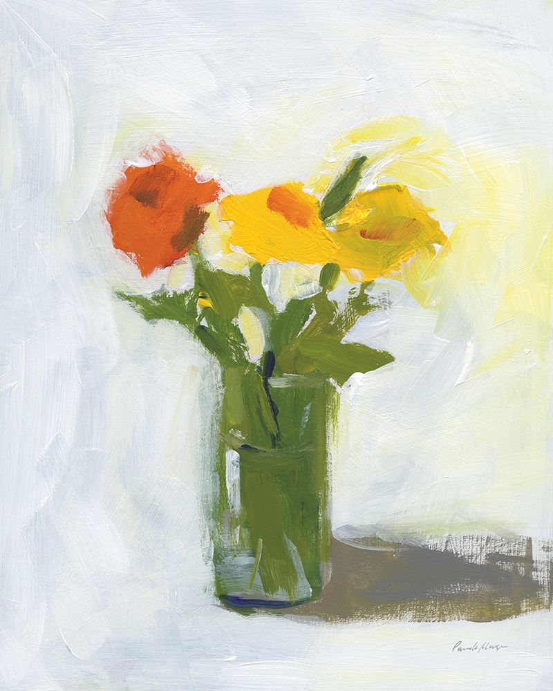 Orange and Yellow Floral art print by Pamela Munger for $57.95 CAD