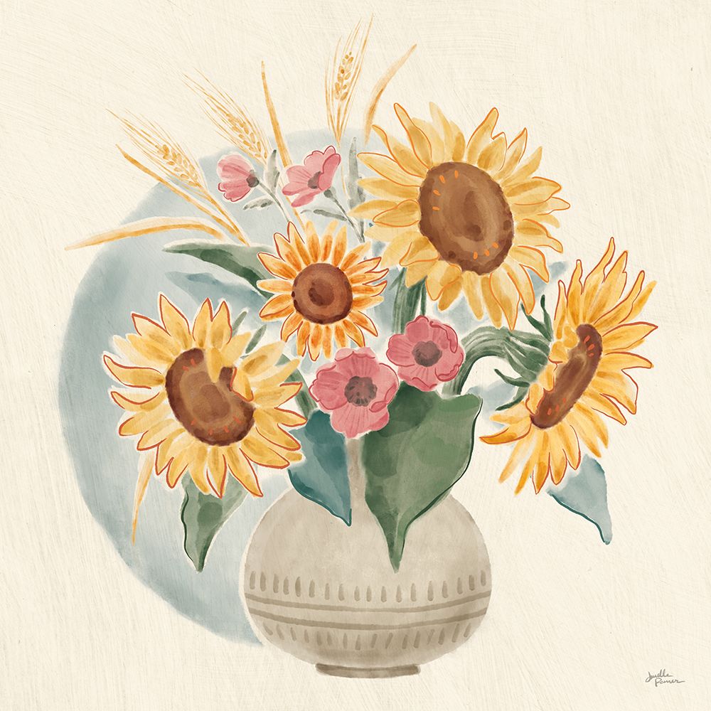 Sunflower Season IV Bright art print by Janelle Penner for $57.95 CAD