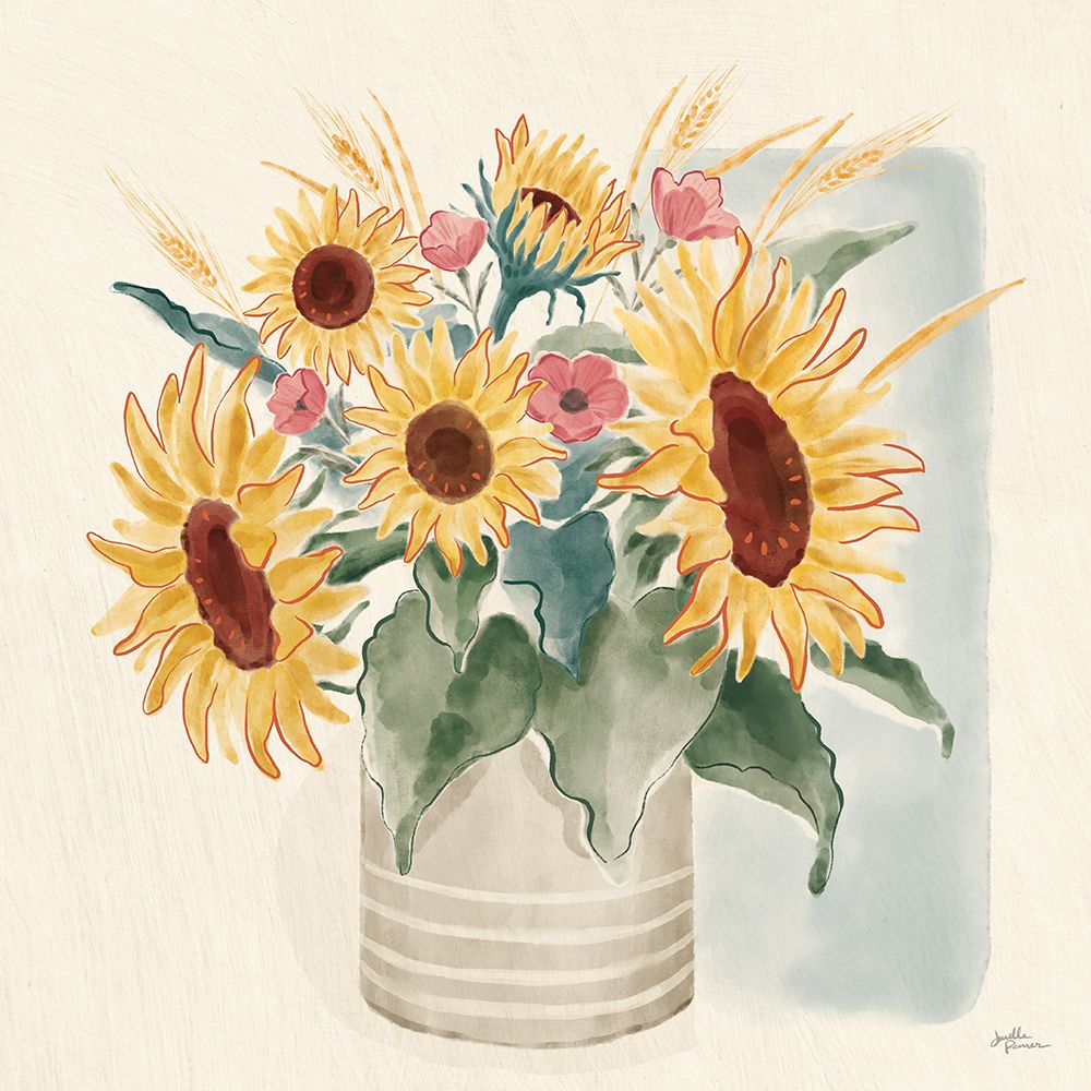Sunflower Season V Bright art print by Janelle Penner for $57.95 CAD