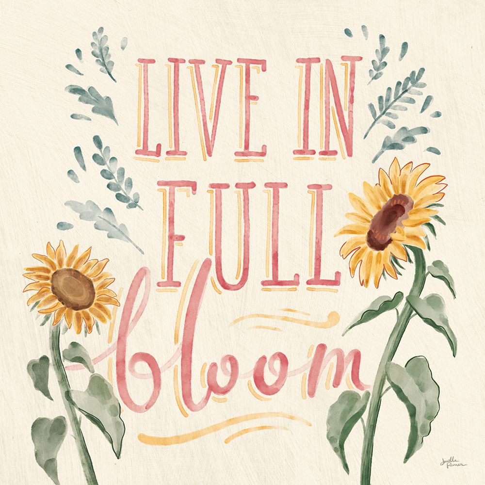 Sunflower Season VI Bright art print by Janelle Penner for $57.95 CAD