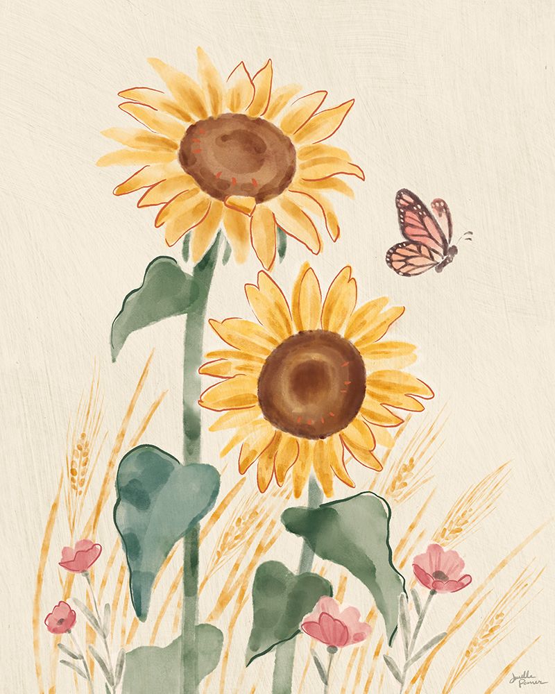 Sunflower Season VIII Bright art print by Janelle Penner for $57.95 CAD