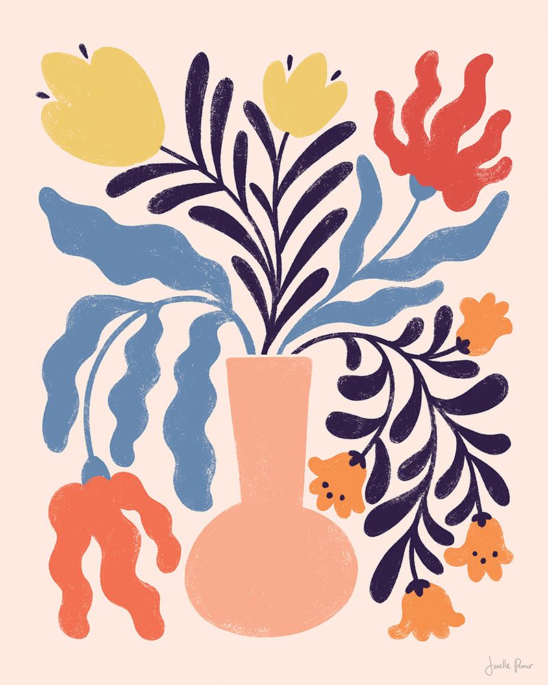 Mid Mod Floral I art print by Janelle Penner for $57.95 CAD