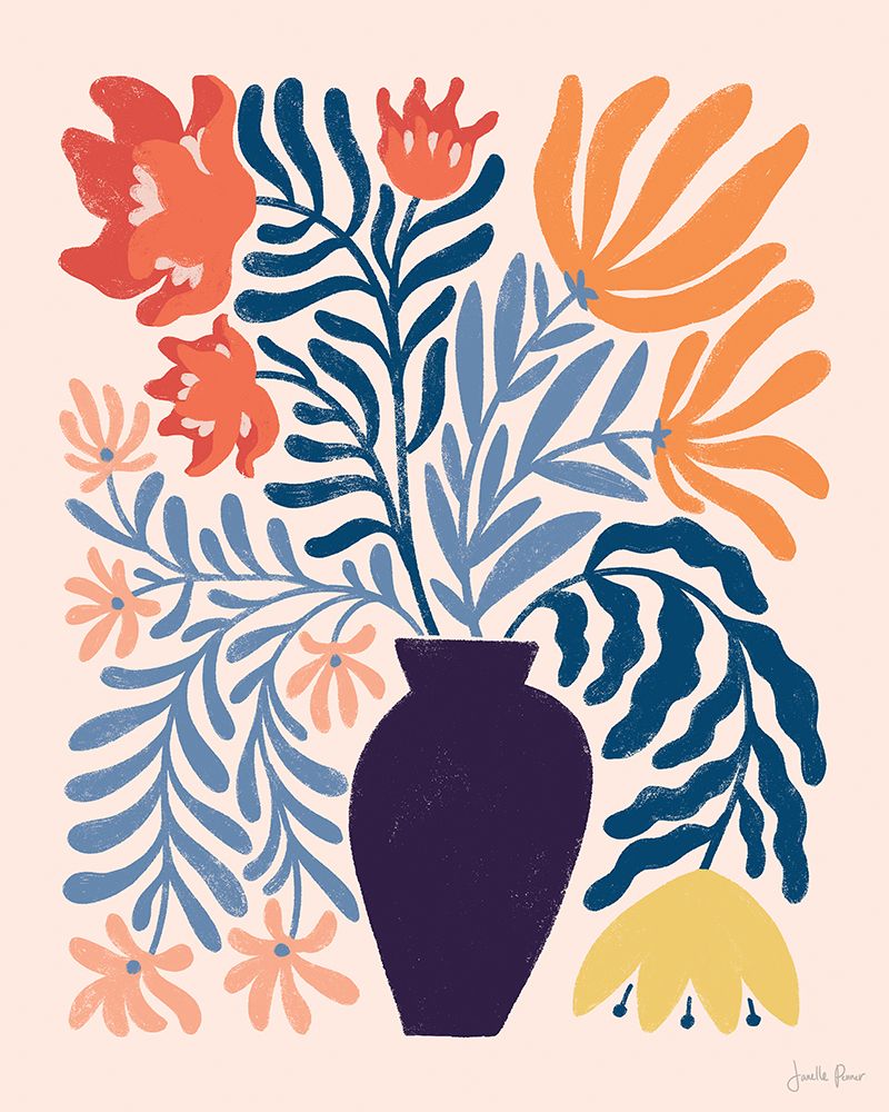 Mid Mod Floral II art print by Janelle Penner for $57.95 CAD