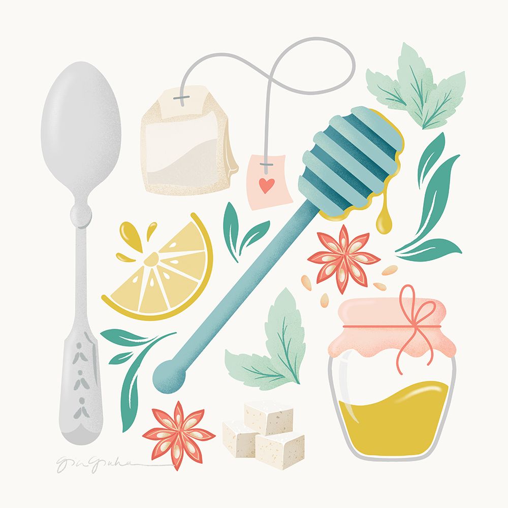 Tea Time III art print by Gia Graham for $57.95 CAD