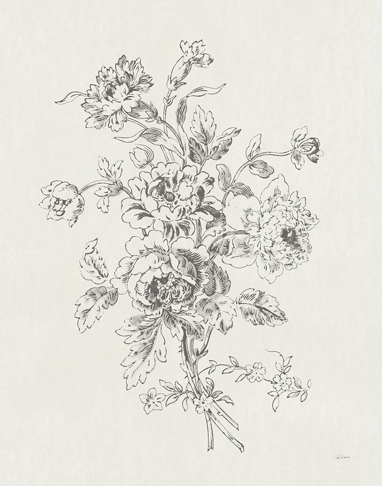 Toile Roses VIII art print by Sue Schlabach for $57.95 CAD