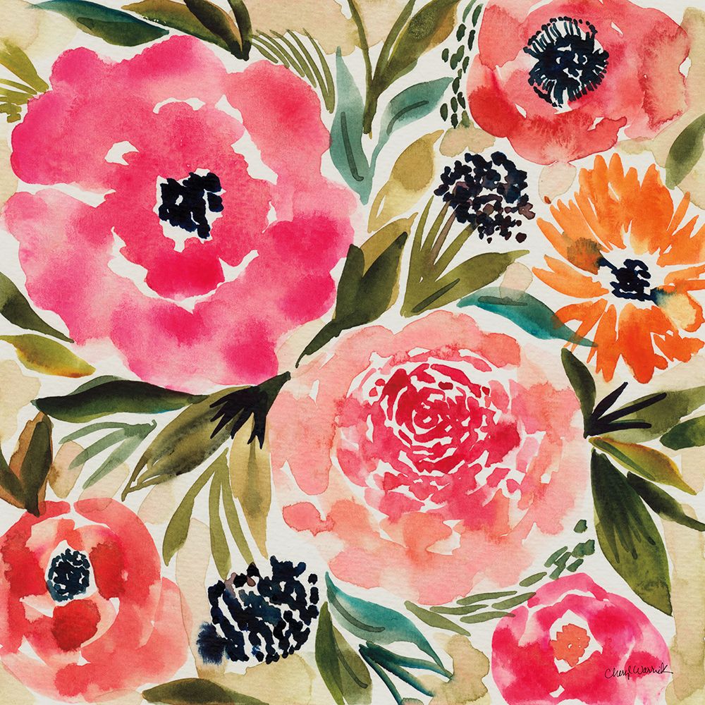 Summer Petals II art print by Cheryl Warrick for $57.95 CAD