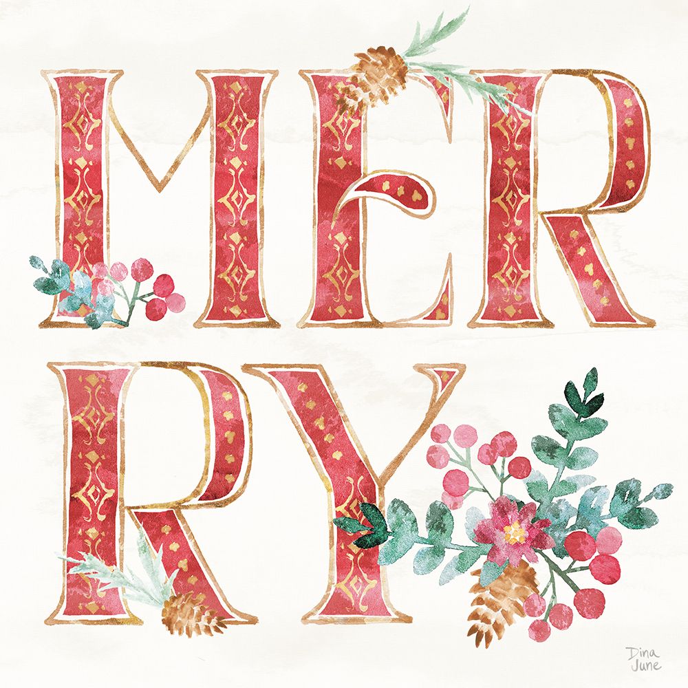 Holiday Sparkle VII art print by Dina June for $57.95 CAD
