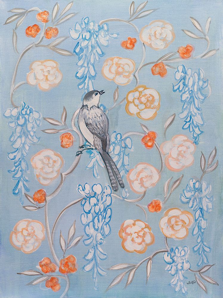 Heirloom Chinoiserie Bird I art print by Julia Purinton for $57.95 CAD