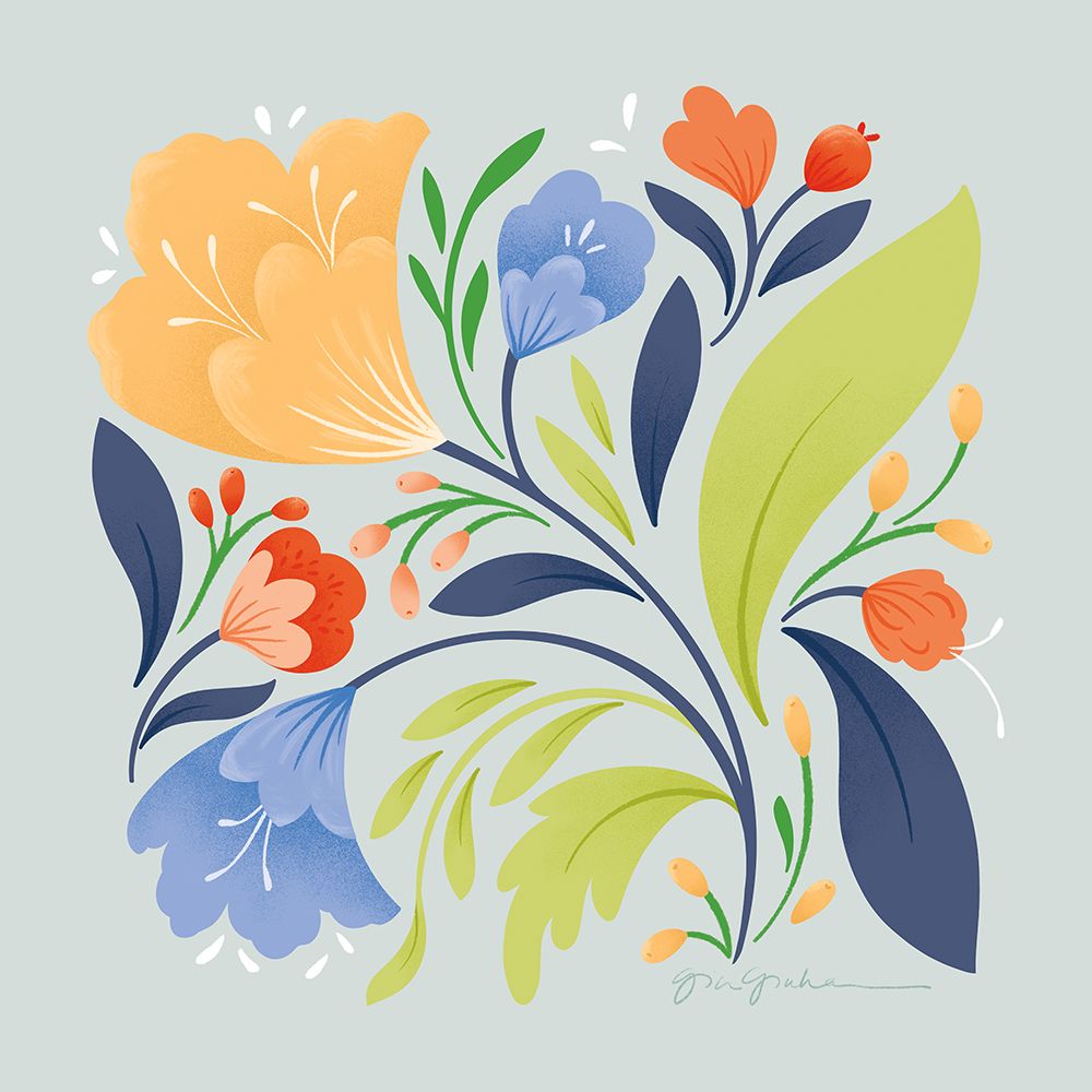 Floral Study II Bright art print by Gia Graham for $57.95 CAD