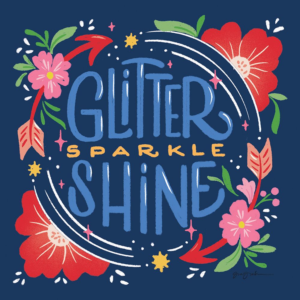 Glitter Sparkle Shine I Bright art print by Gia Graham for $57.95 CAD