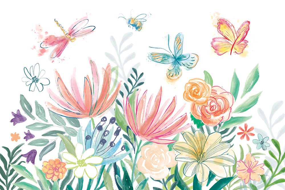 Flower Fun I art print by Mary Urban for $57.95 CAD