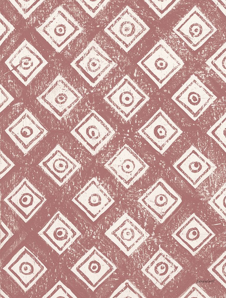 Maki Tile Panel II Crop I Rose art print by Kathrine Lovell for $57.95 CAD