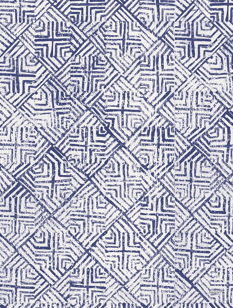 Maki Tile Panel II Crop II Blue art print by Kathrine Lovell for $57.95 CAD