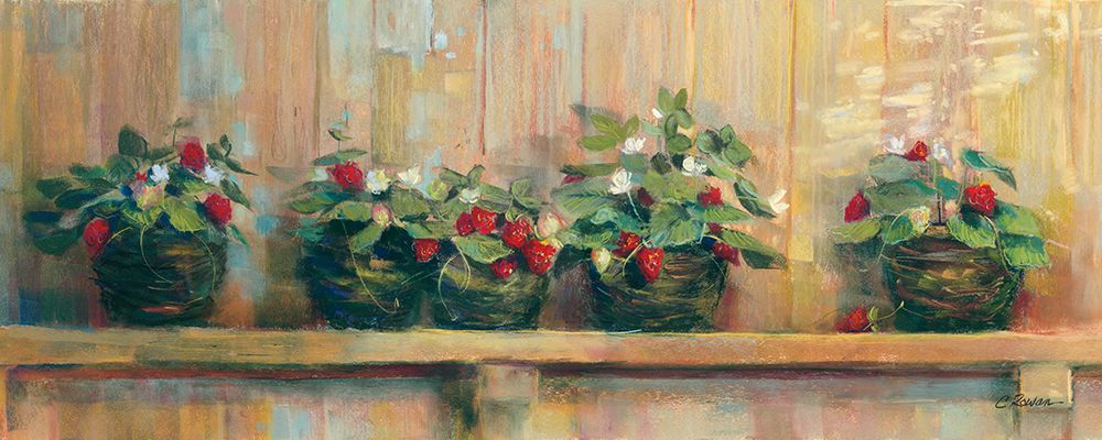 Strawberries in Pots art print by Carol Rowan for $57.95 CAD