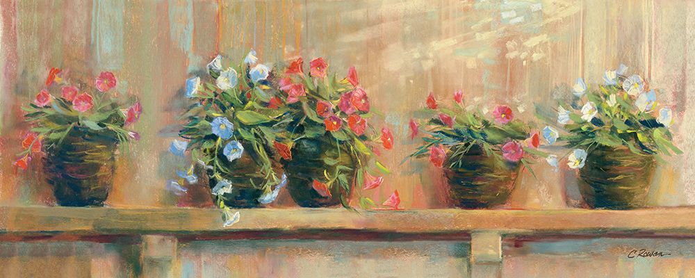 Petunias in Pots art print by Carol Rowan for $57.95 CAD