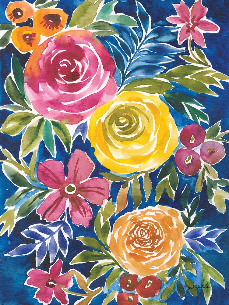 Flower Patch I art print by Cheryl Warrick for $57.95 CAD