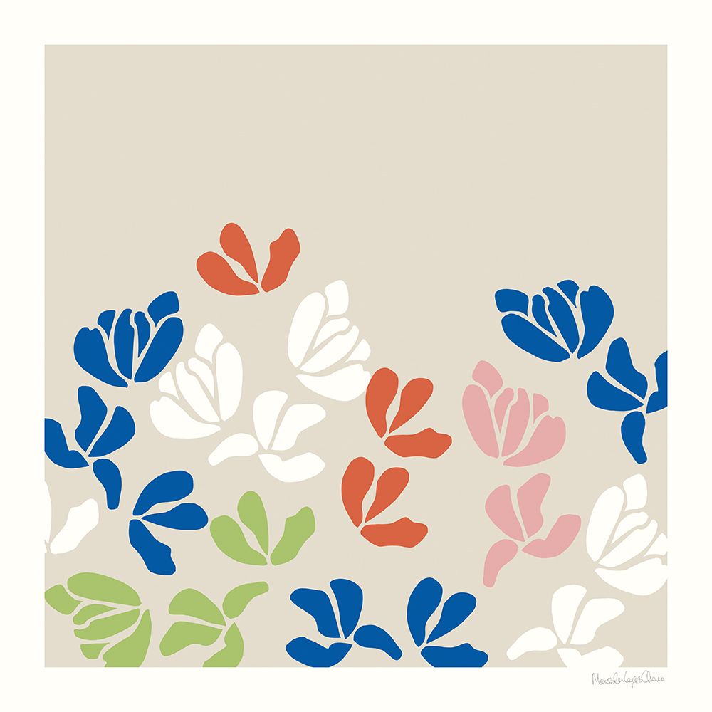 Fleurs de Matisse III Sq art print by Mercedes Lopez Charro for $57.95 CAD