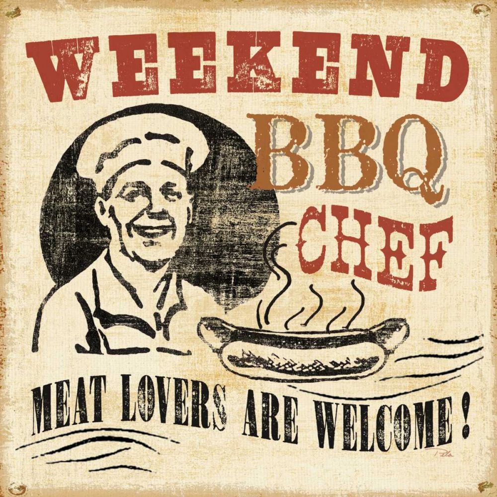 Weekend BBQ Chef art print by Pela Studio for $57.95 CAD