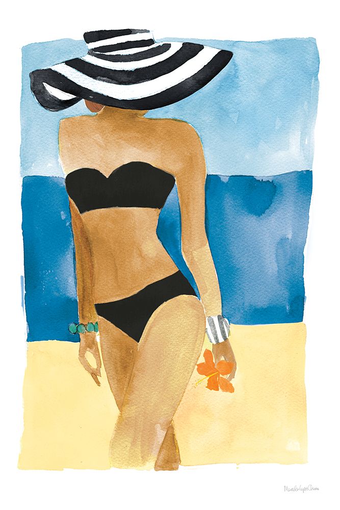 Mallorca Girl No Words art print by Mercedes Lopez Charro for $57.95 CAD