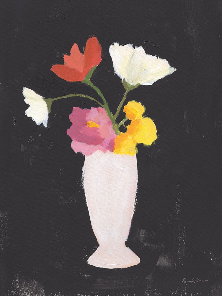 Floral on Black I art print by Pamela Munger for $57.95 CAD