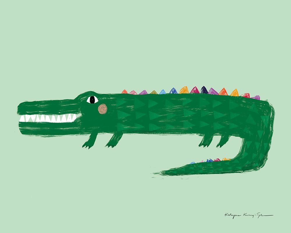 Crocodile art print by Kasia Kucwaj-Tybur for $57.95 CAD