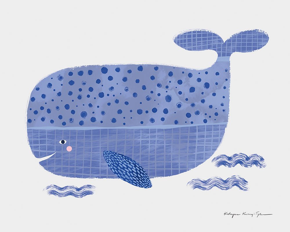 Whale art print by Kasia Kucwaj-Tybur for $57.95 CAD