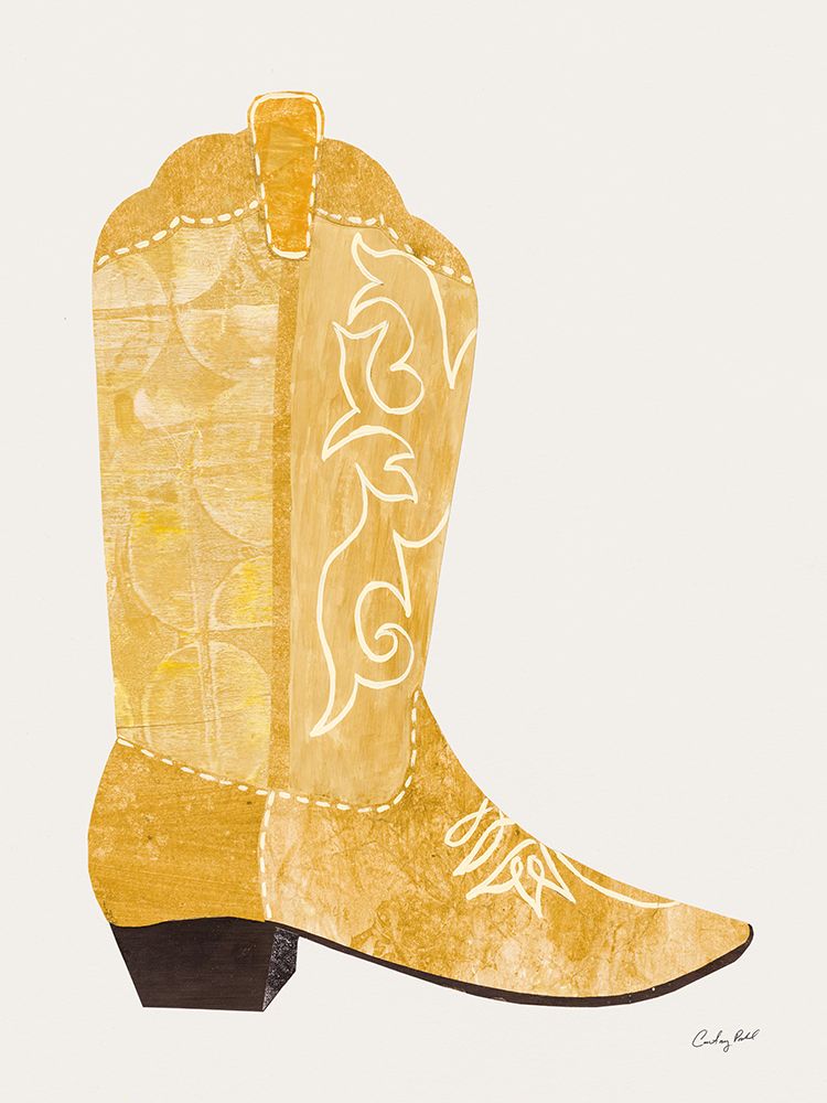Western Cowgirl Boot I art print by Courtney Prahl for $57.95 CAD