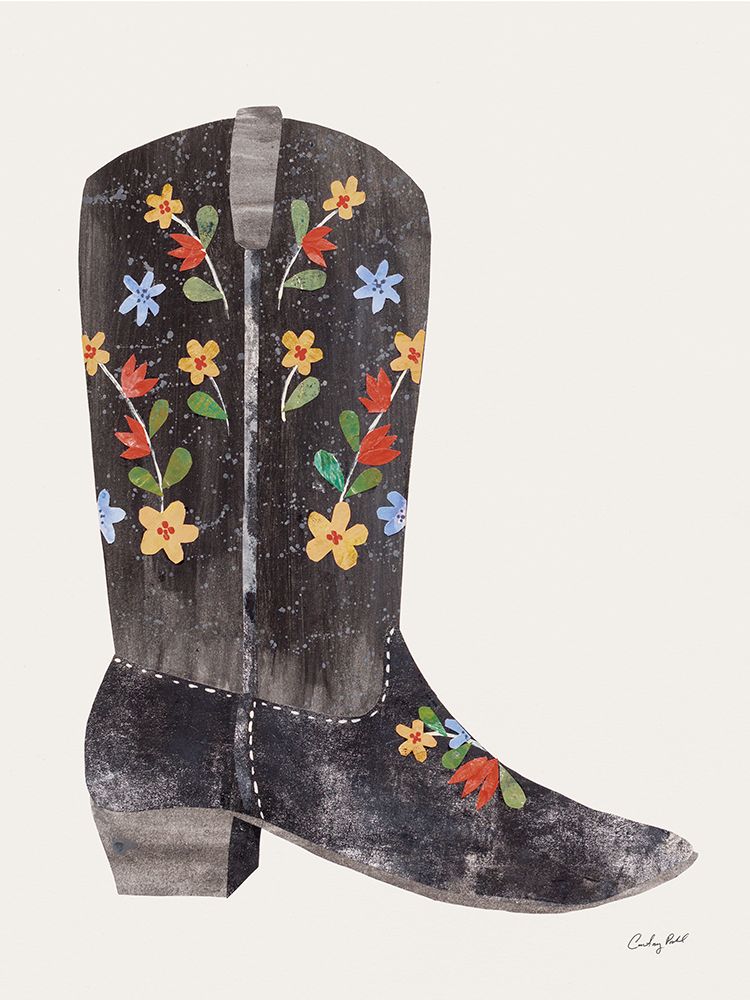 Western Cowgirl Boot III art print by Courtney Prahl for $57.95 CAD