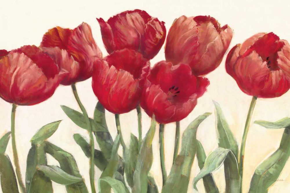 Ruby Tulips Wag art print by Carol Rowan for $57.95 CAD