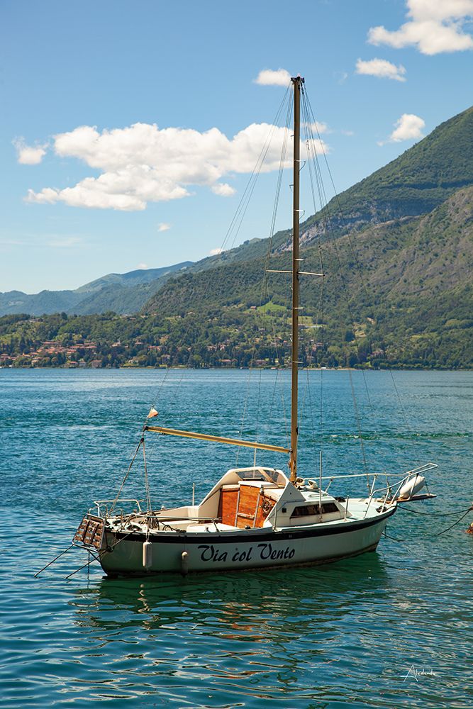 Lake Como Boats II art print by Aledanda for $57.95 CAD