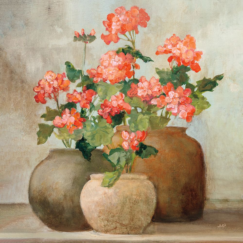 Cottage Geraniums II art print by Julia Purinton for $57.95 CAD
