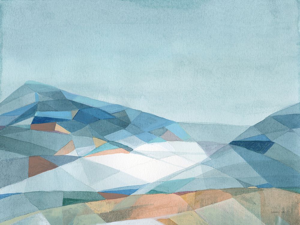 Geometric Mountain v2 art print by Danhui Nai for $57.95 CAD